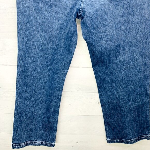 Duluth Trading Womens Jeans Straight Leg Relax Fit Mid Rise Stretch Size 16 - Picture 7 of 12